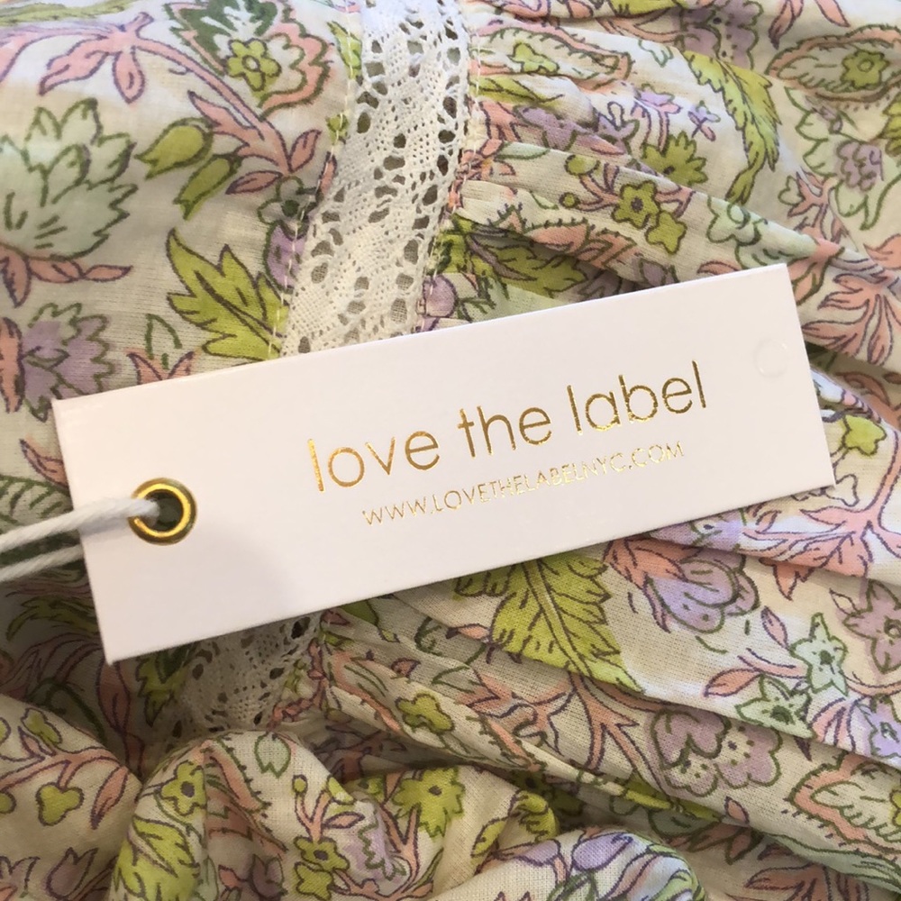ANTHRO LOVE THE LABEL Josepha Babydoll dress M - Picture 5 of 17